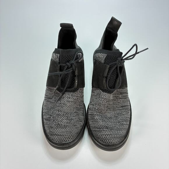 Eileen Fisher Wilson Black Gray High Top Wedge Sneakers Shoes Women's Size 6.5 - Picture 3 of 10